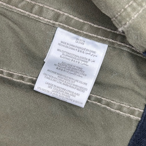 BCBG Military Green Collared Afghan Jacket Women’s XS Faux Fur Trim - Picture 12 of 13